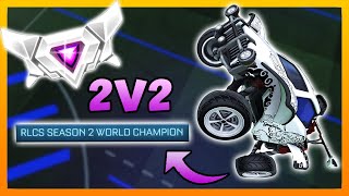 PLAYING AN RLCS WORLD CHAMP IN SUPERSONIC LEGEND 2V2 | HIGH LEVEL ROCKET LEAGUE GAMEPLAY