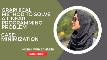 Graphical Method in Linear Programming | CASE Minimization | Word Problem Explanation & Solution.