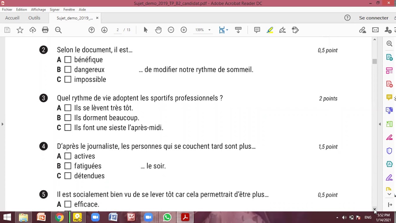2021/Exemple de sujet DELF B2 Tous Publics  YouTube