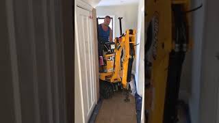 How To Get A Micro Digger Into A Back Garden - Through The House