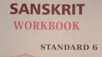 standard 6 Sanskrit workbook part 2 chapter 1 mama andani (part of my body)