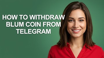 How To Withdraw Blum Coin From Telegram - AshleyHowTo