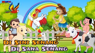 Download lagu Di Sini Senang Di Sana Senang | Lagu Anak Ceria & Bahagia Bikin Si Kecil Ikut Bernyanyi! 🎶😊