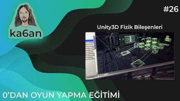 UNITY C# OYUN GELİŞTİRME EĞİTİMİ - 26:Unity3D - Colliders Rigidbody