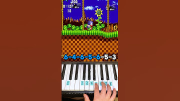 How To Play Green Hill Zone from Sonic on Piano #shorts