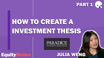 How to form & test an investment thesis | w/ Julia Weng