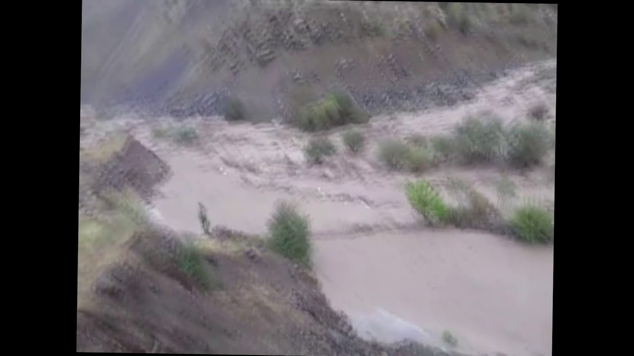 Taşbaşı köyü sel felaketini görüntüledi