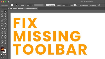 How To Get Toolbar Back in Illustrator (2025)