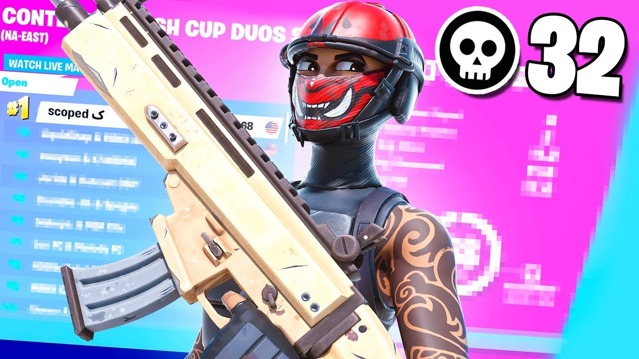 32 Kill Fortnite Cash Cup W Key Match Scoped Youtube