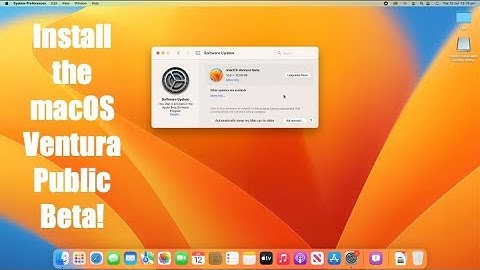 How to install the macOS Ventura Public Beta