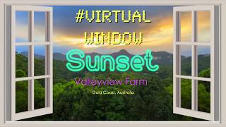 VIRTUAL WINDOW Sunset over the Valley ️ Meditation Nature Sleep Sounds   ASMR ⏰30 Minutes AD FREE