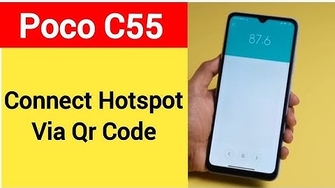 How to connect hotspot via QR code, Poco C55 me wireless internet connect kaise karen