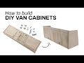 FULL TUTORIAL: How to build professional van cabinets on a budget! Van Cabinet Kit by The DIY Van