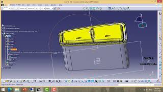 How to remove material using split, trim in Catia v5