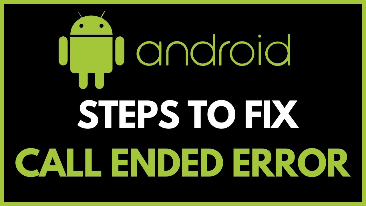 How to Fix the Call Ended Problem on Android ! Call Dropping Problem on ...