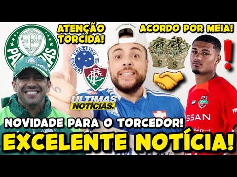 EXCELENTE NOTÍCIA NO PALMEIRAS! ACORDO POR MEIA CONFIRMADO! VERDÃO BUSCA REFORÇO PEDIDO POR ABEL E+