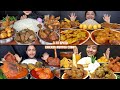 ASMR: Eating Chicken Mutton Fish Egg Mutton Liver Fatt Curry Eating Challenge 😍😋 With Rice Mukbang