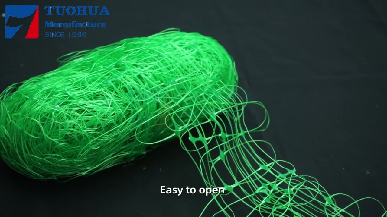 white nylon soft plant trellis netting 5ftx350ft,6 inch mesh size trellis net