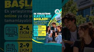 🎓 Ek yerleştirme kayıtları başladı! 💙