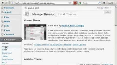 Wordpress Tutorial - How to Use WordPress Widgets in The Sidebar