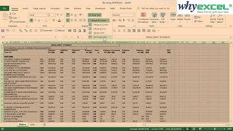 [EXCEL SIFU]Clean up Reports with Lots of Merged Cells
