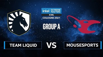CS:GO - mousesports vs Team Liquid [Dust2] Map 2 - IEM Cologne 2021 - Group A