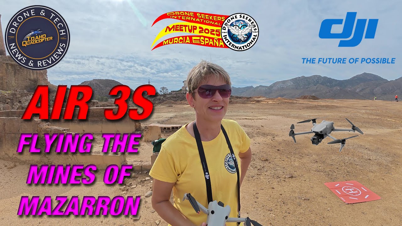 DJI Air 3S в шахтах Масаррона — Международная испанская встреча любителей дронов Drone Seekers 20...
