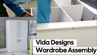 Vida Designs Riano 3 Door Mirrored Wardrobe: FULL Assembly Tutorial