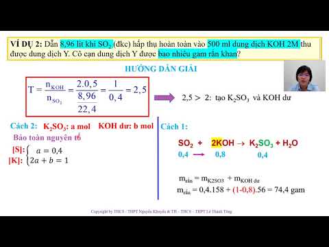 Video video 2 huong dan giai bai tap so2 phan ung voi NaOH, KOH - youtube