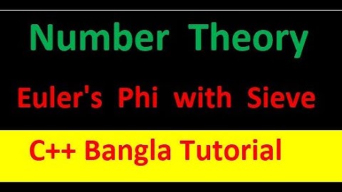 11. Number Theory (Euler