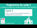 2 volet 2  contributions des diffrents enseignements au socle commun progs cycle 3 cm1 cm2 6me