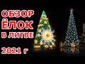 Обзор новогодних елок в Литве