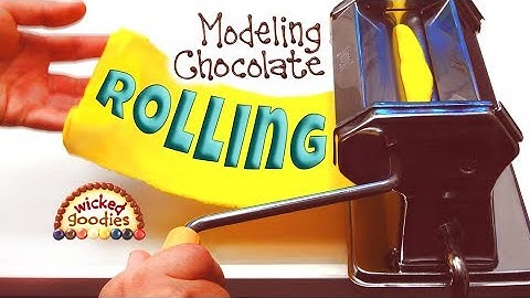 How to Roll Modeling Chocolate with a Pasta Machine