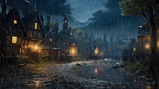 Rain on a alley at Quiet Night - 6 Hours Relaxation and Sleep  Rain on Village  Rain Ambience  ASMR by Muny Autumn  1,027 views 4 months ago 6 hours