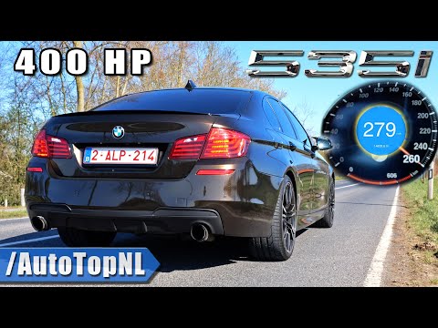 400HP BMW 535i F10 ACCELERATION TOP SPEED & REMUS Exhaust SOUND AUTOBAHN POV by AutoTopNL