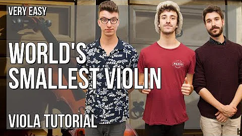 How to play World's Smallest Violin by AJR on Viol...