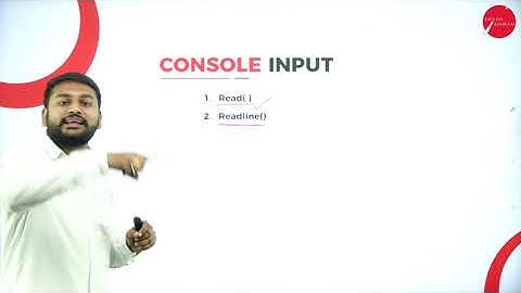 DAY 26 | .NET PROGRAMMING | VI SEM | B.C.A | MANAGING CONSOLE I/O OPERATIONS | L1