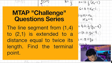 MTAP "Challenge" Question: Trisecting a line segment.