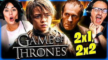 GAME OF THRONES SEASON 2 Episode 1 & 2 REACTION!! George R.R. Martin | A Song of Ice and Fire