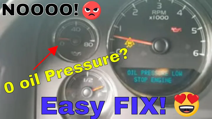 0 or Low Oil Pressure? Chevy Suburban, 5.3l Vortec 2007-2014, Tahoe, Yukon. Diagnose and Fix Easiest
