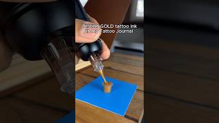 I did NOT expect gold to look like this… #tattooartist #tattoo #gold #artchallenge #asmr