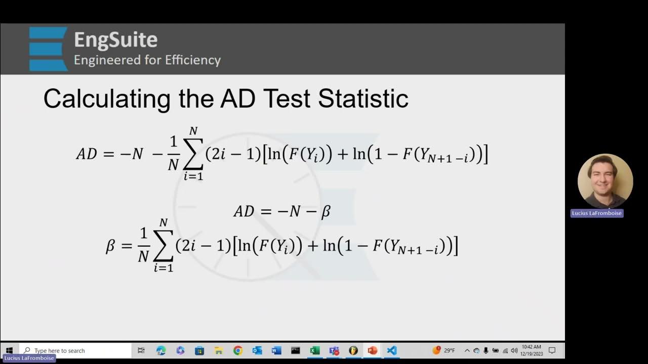 AndersonDarling Test Statistic Formula Engineering Statistics YouTube AndersonDarling Test Statistic Formula Engineering Statistics YouTube