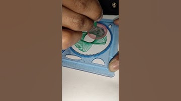 Satisfying Spirograph Design 💚  #art #craft #drawing #artandcraft #shorts #youtube