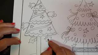 how to draw the Christmas Tree |Session: 1 by Vandana Jadhav 487 views 3 years ago 11 minutes, 29 seconds