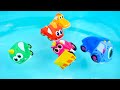 Машинки Мокас купаются! Развивающие видео для детей и мультики для самых маленьких