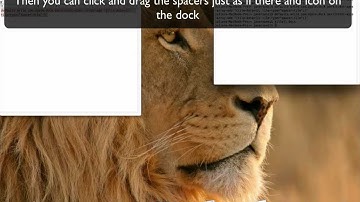 How to make Spacers in your dock.