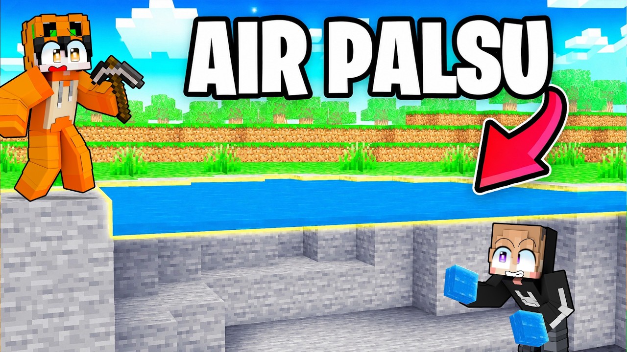AKU PRANK TEMANKU DENGAN BLOCK PALSU DI MINECRAFT!!