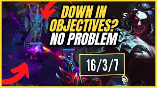 DOWN IN OBJECTIVES? YOU CAN WIN IT WITH BLUE KAYN! - League of Legends