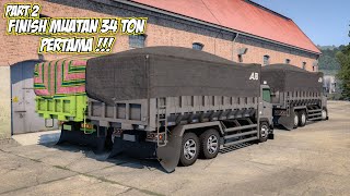 CONVOY Muatan Pasir 34 TON Melewati Tanjakan Gentong !!! #ajbtransport  #BoSSStory #ets2