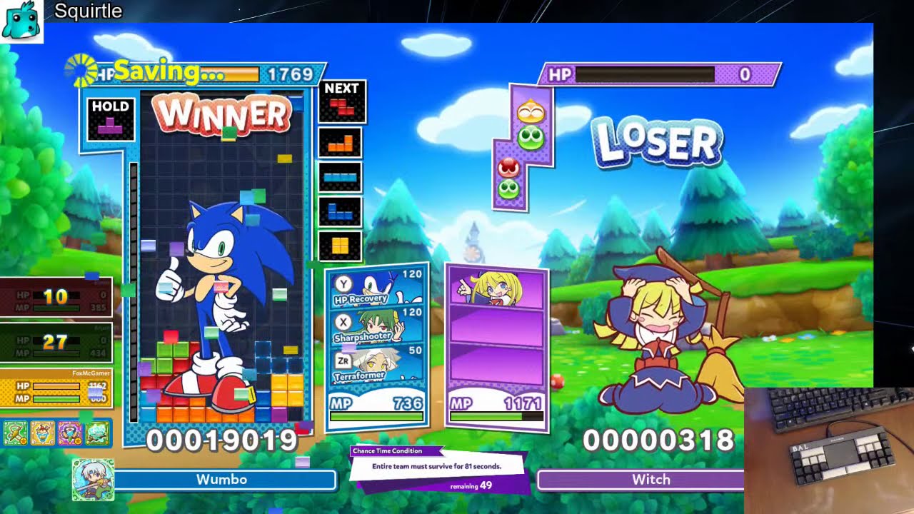 Puyo Puyo Tetris 2 - Grinding Boss Raids as Sonic
